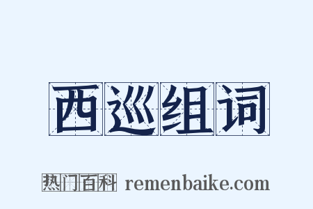 西巡组词是什么意思的图片